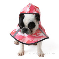 Poncho de casaco de chuva de cão de pet de pet de pet à prova d'água